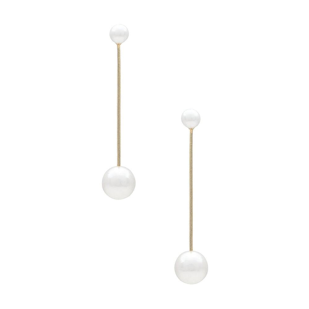 Shashi Capucine Pearl Drop Chain Earring - Gold